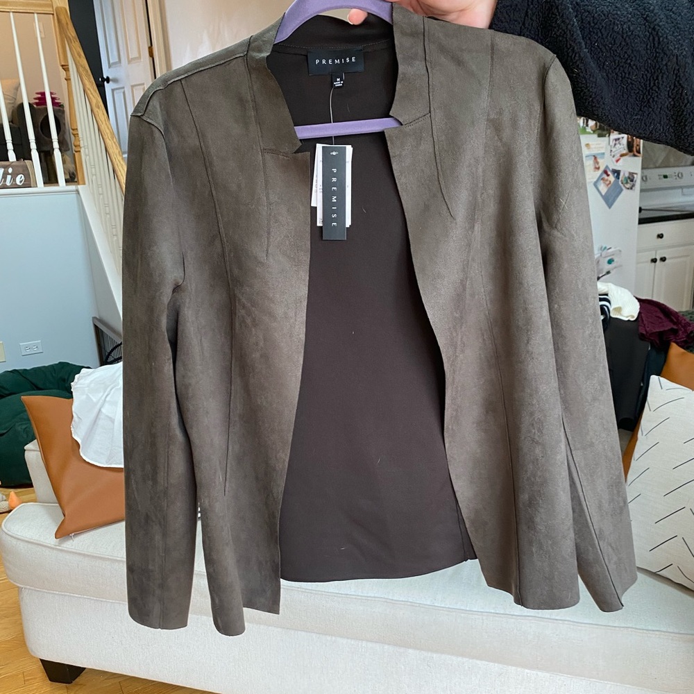 Premise dark green blazer